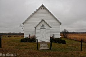L'église méthodiste presque abandonnée de Beaver Creek