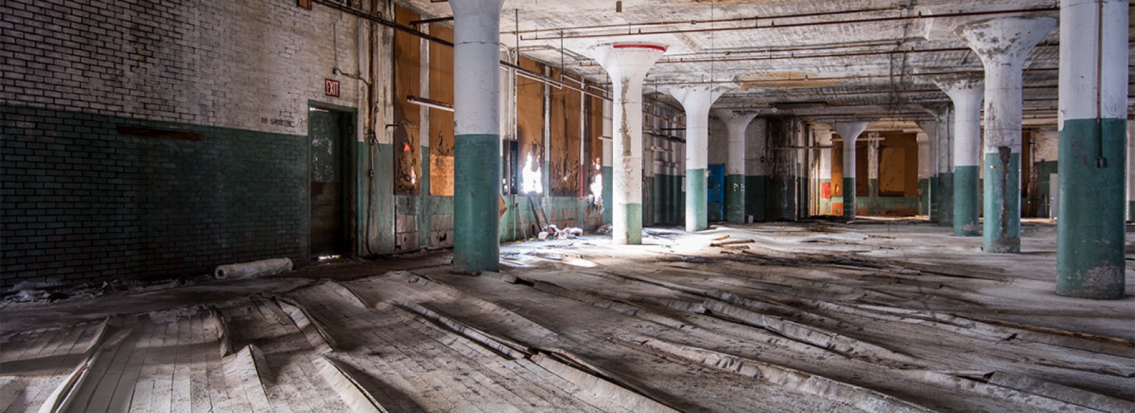 La vieille usine américaine abandonnée