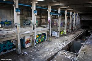 The abandoned Hermes Paper Factory/Recycling Center