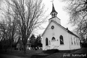 The old and abandoned Protestant church