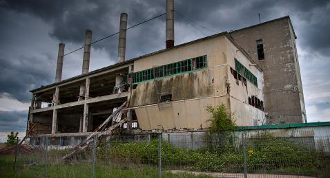 The abandoned plant in St-Hubert